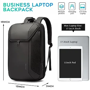 Рюкзак BG FUTURE AESTHETICS Smart Business для ноутбука 15.6-17.3 дюйма водонепроницаемый USB 3.0 Черный цена на synthetic.ua - Фото 1 Рюкзак BG FUTURE AESTHETICS Smart Business для ноутбука 15.6-17.3 дюйма водонепроницаемый USB 3.0 Черный synthetic.ua - Фото 1