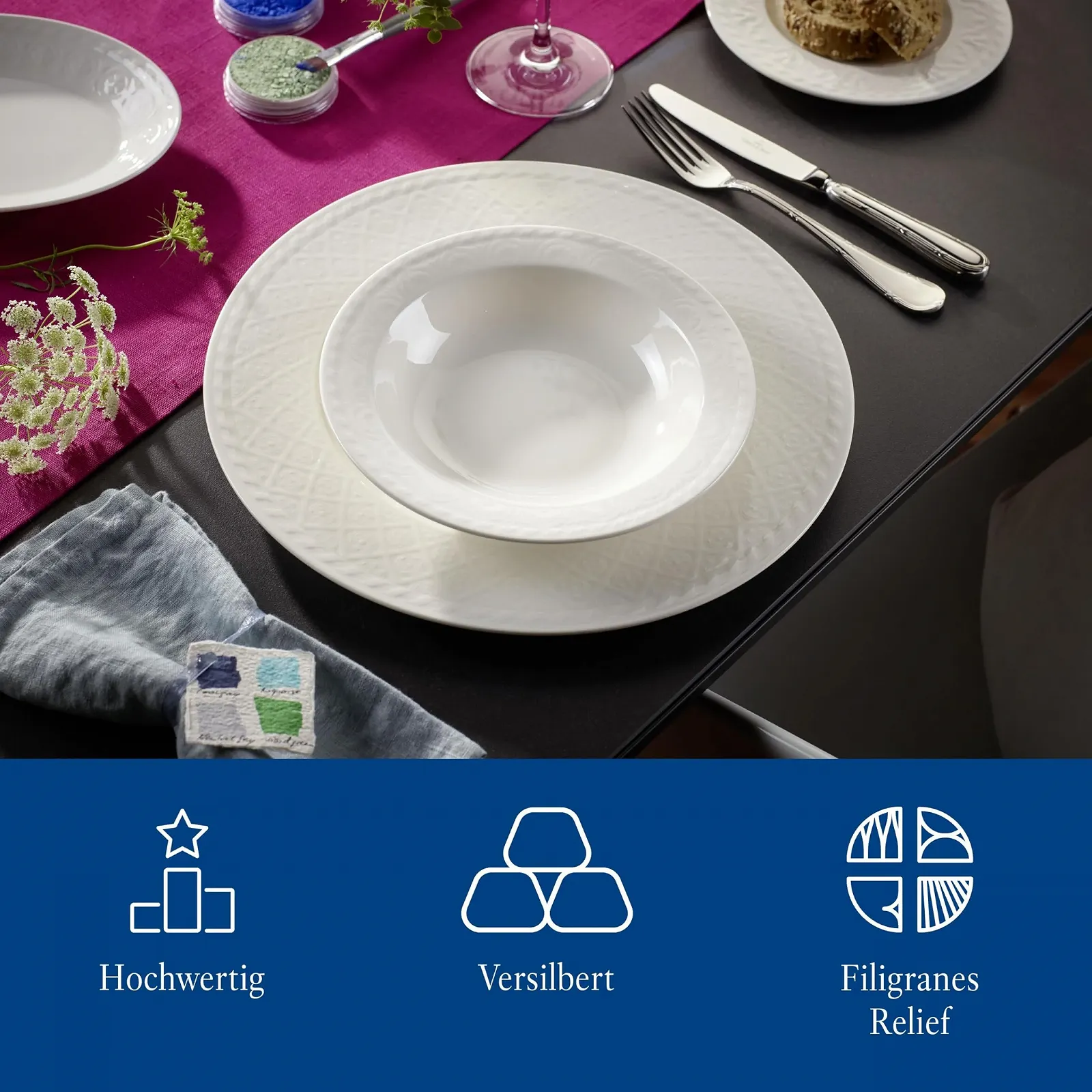 Набір столових приборів Villeroy & Boch Kreuzband Septfontaines 30 предметів, фото №2