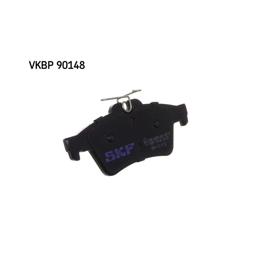 Комплект гальмівних колодок, дискове гальмо SKF VKBP 90148 для FORD MAZDA VOLVO, задня вісь, фото №1