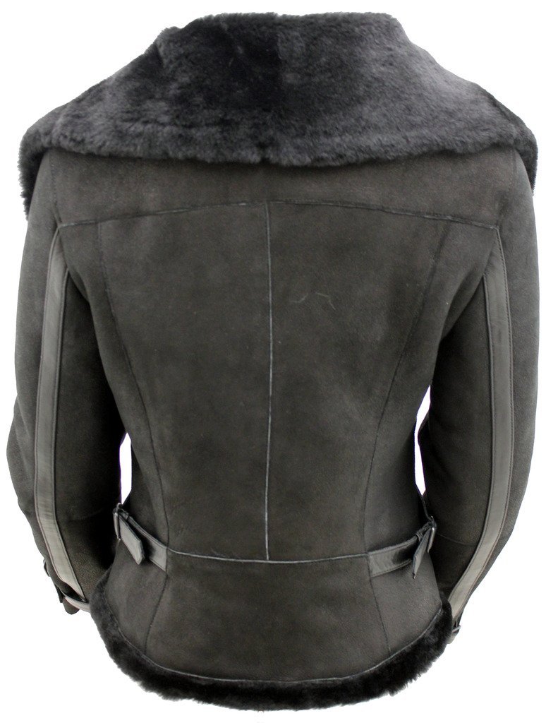Кожаная Куртка Infinity Leather Женская Короткая Черная Овчина Мерино, фото №5
