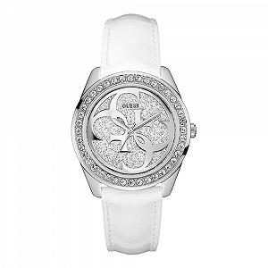 Женские аналоговые кварцевые часы GUESS W0627L4 с кожаным браслетом - Фото 1