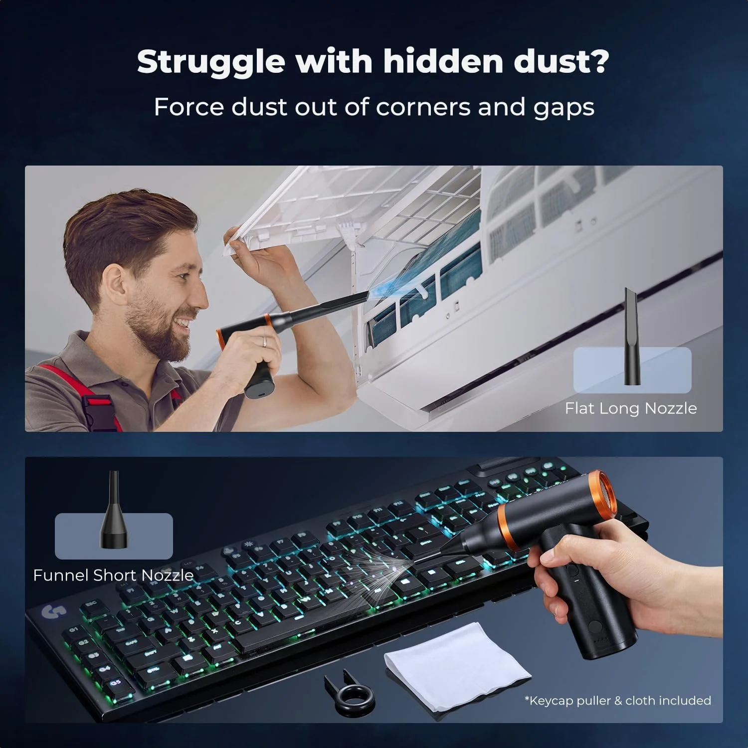 Електрична повітродувка K&F Concept 300 000 об/хв 3 рівні, фото №5