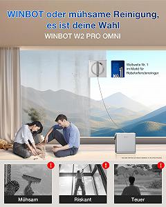 Робот для мойки окон ECOVACS WINBOT W2 PRO Omni, белый synthetic.ua - Фото 1