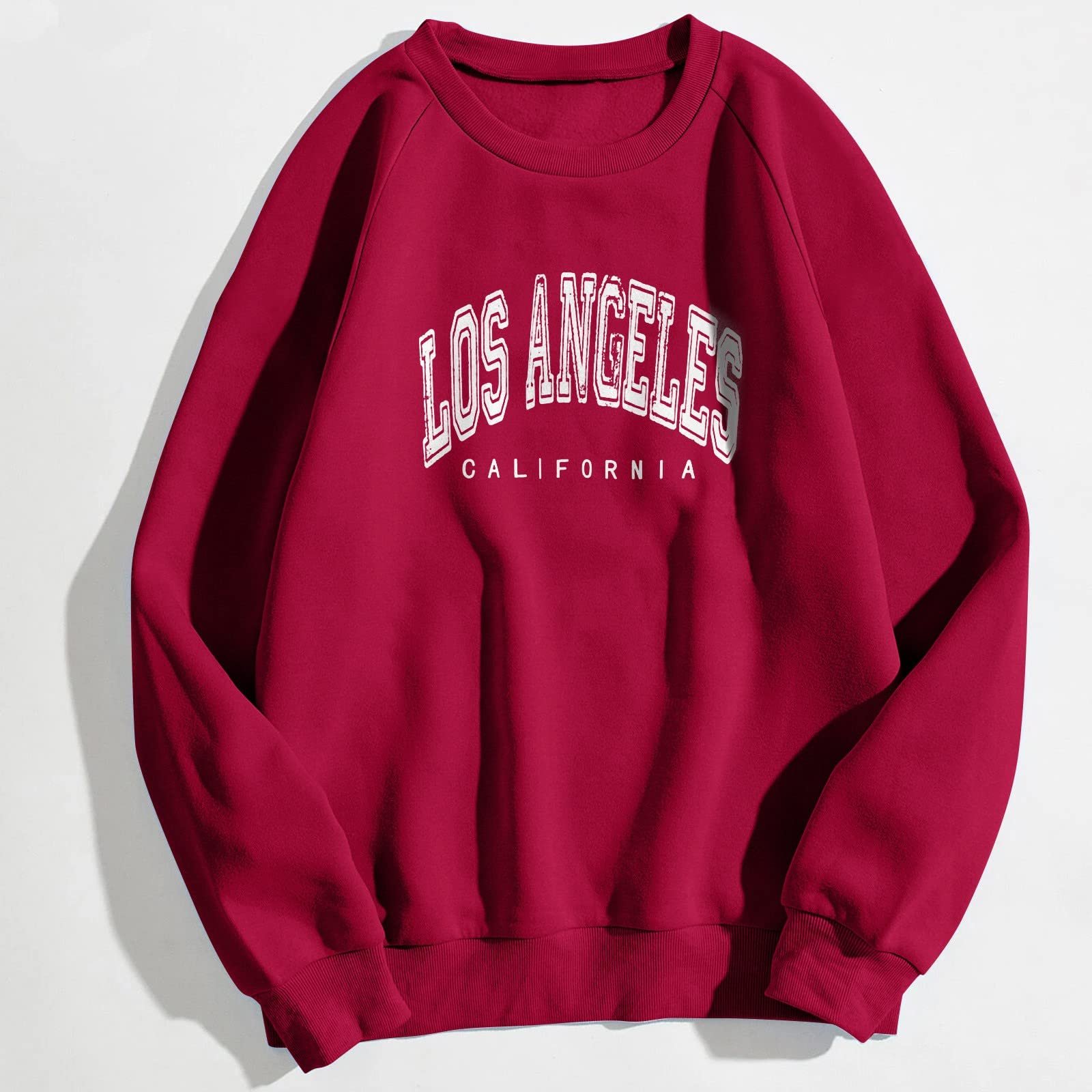 Женские толстовки с принтом Los Angeles, Калифорния, круглый вырез горловины, буквы, худи, рукав реглан, колледж, Backwoods, топы, свободный крой, однотонный, повседневный, фото №4 Женские толстовки с принтом Los Angeles, Калифорния, круглый вырез горловины, буквы, худи, рукав реглан, колледж, Backwoods, топы, свободный крой, однотонный, повседневный, фото №4