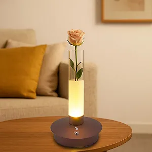 Настільна лампа BEPER FLORA P207ILI550 акумуляторна сенсорна LED з вазою для квітів 3 кольори світла 24 години роботи USB - Фото 1