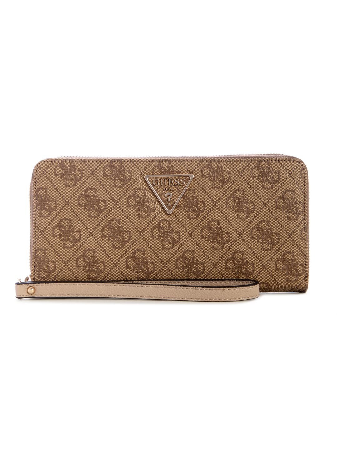 Гаманець GUESS Laurel II SLG Large Zip Around Latte Logo, фото №1