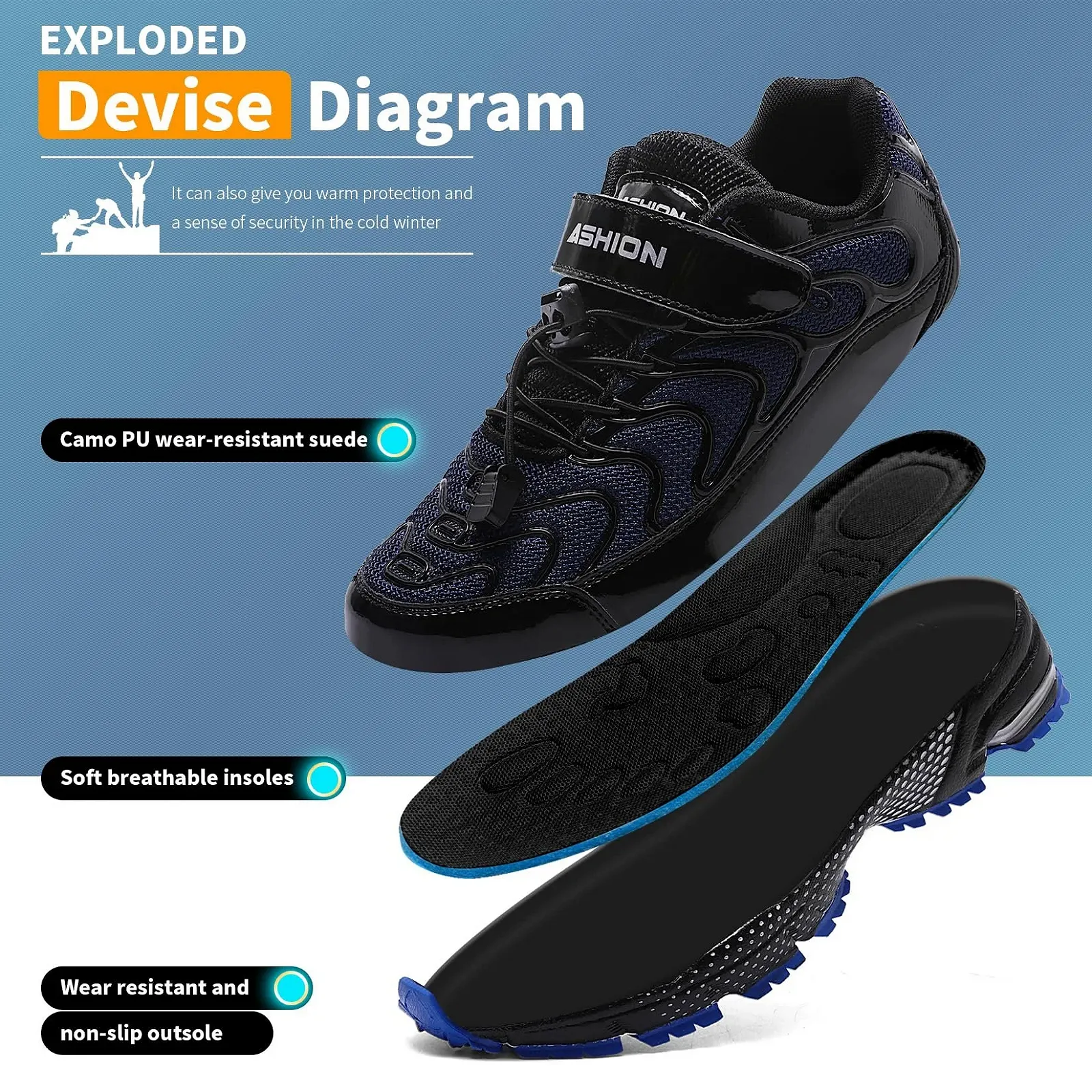 Кроссовки ASHION Детские кроссовки Спортивная обувь для мальчиков Детская обувь Дышащие кроссовки для бега для улицы, фото №3