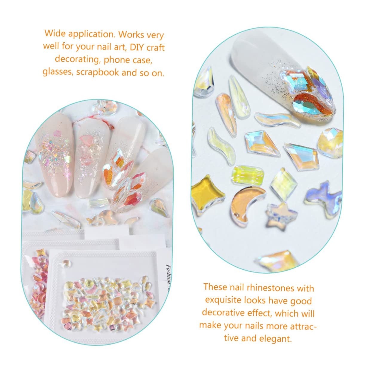 Стразы для ногтей 3 пакетика Смола Стразы для ногтей Flatback Стразы для самодельных украшений для ногтей Аксессуары для ногтей, фото №5 Стразы для ногтей 3 пакетика Смола Стразы для ногтей Flatback Стразы для самодельных украшений для ногтей Аксессуары для ногтей, фото №5