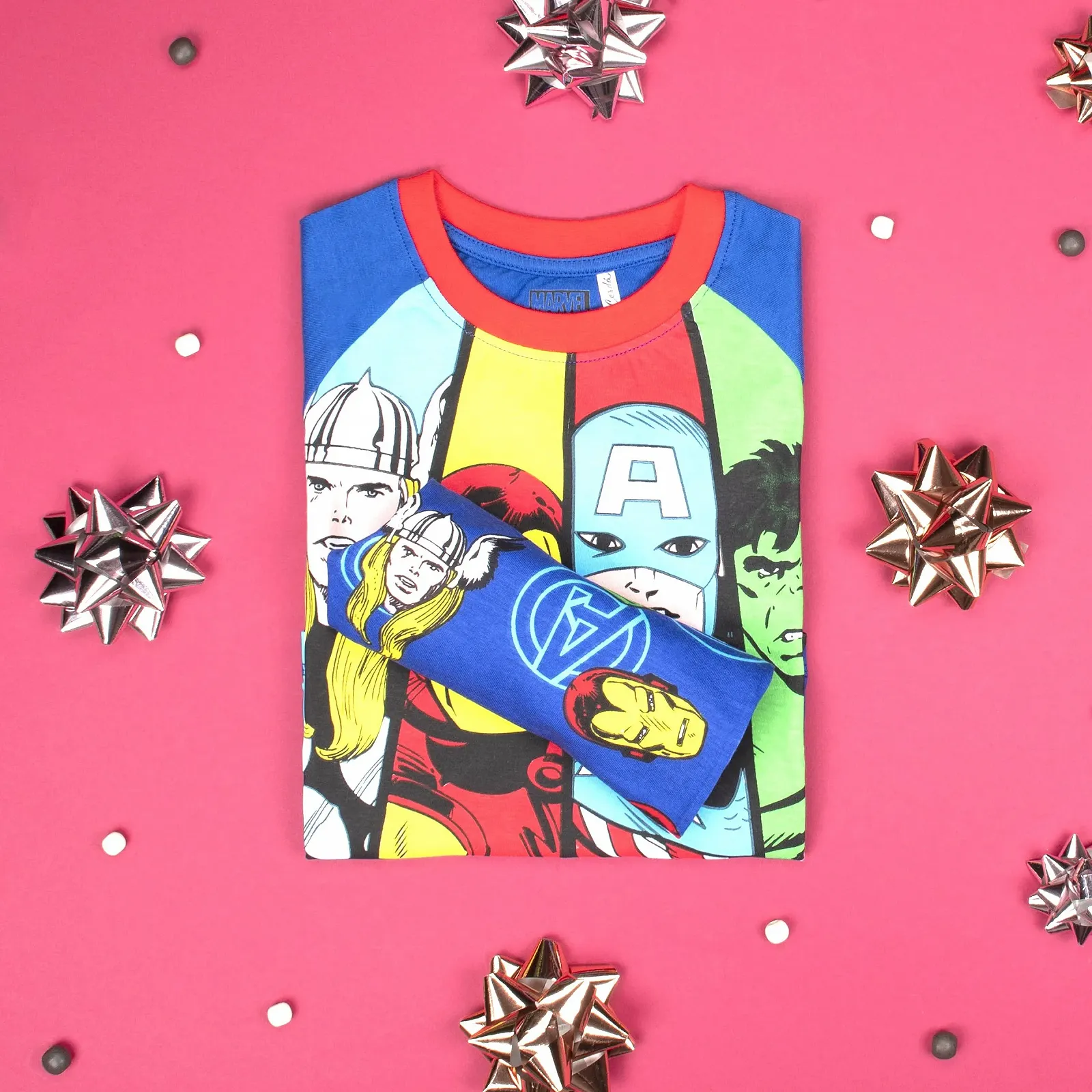 Піжама Marvel Avengers для дітей з довгими рукавами, комплект 100% бавовна, фото №4