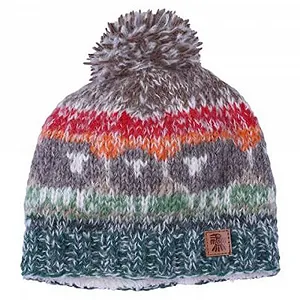 Шапка с помпоном Pachamama Hazy Herdi Серый, серая - Фото 1