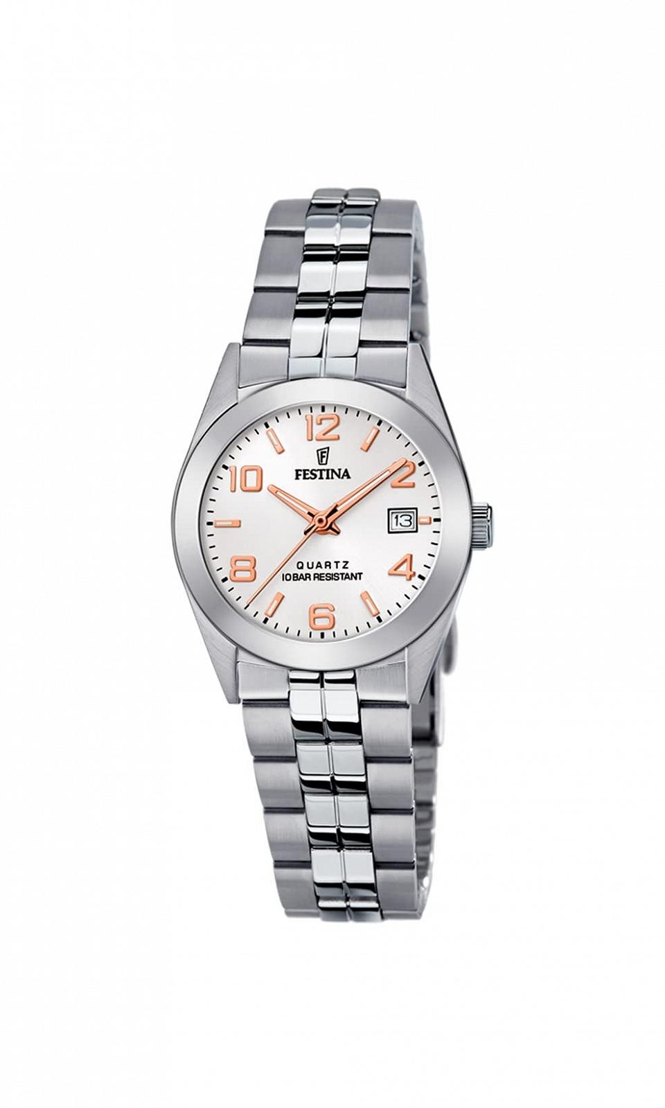 Женские аналоговые кварцевые часы Festina F20438/4 серебристый, Стильный спортивный, фото №1 Женские аналоговые кварцевые часы Festina F20438/4 серебристый, Стильный спортивный, фото №1