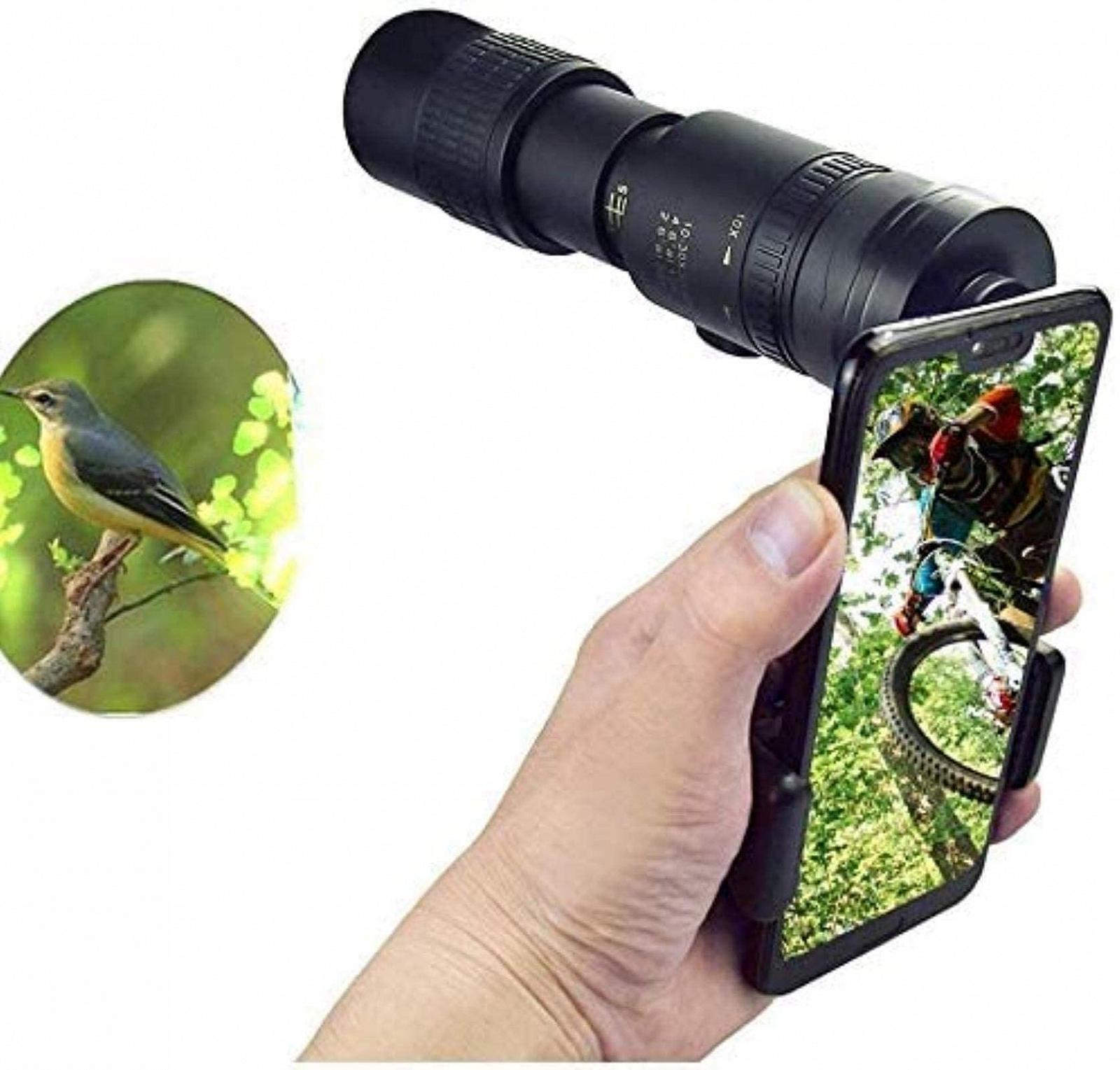 Монокуляр MRKU HD Digital Gift 4K 10-300 x 40 мм Super Telephoto Zoom для спостереження за птахами, полювання, подорожей, екскурсій, фото №1