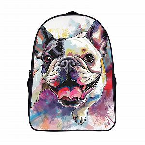 Рюкзак DPEOANEBN DOG 3D, дитячий, з великими кишенями, шкільний, подарунок до школи, 40x28x16 см - Фото 1