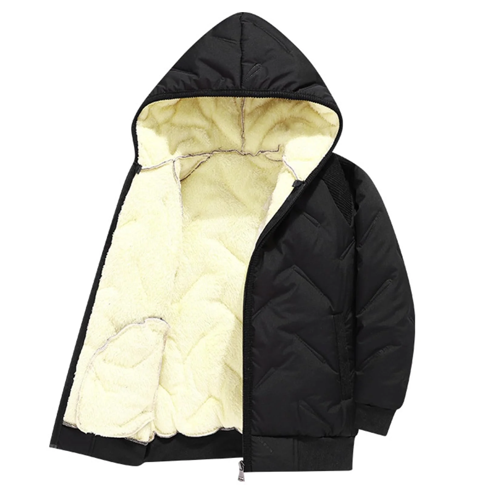 Пухова зимова куртка для дівчат Generisch, довга, фото №3