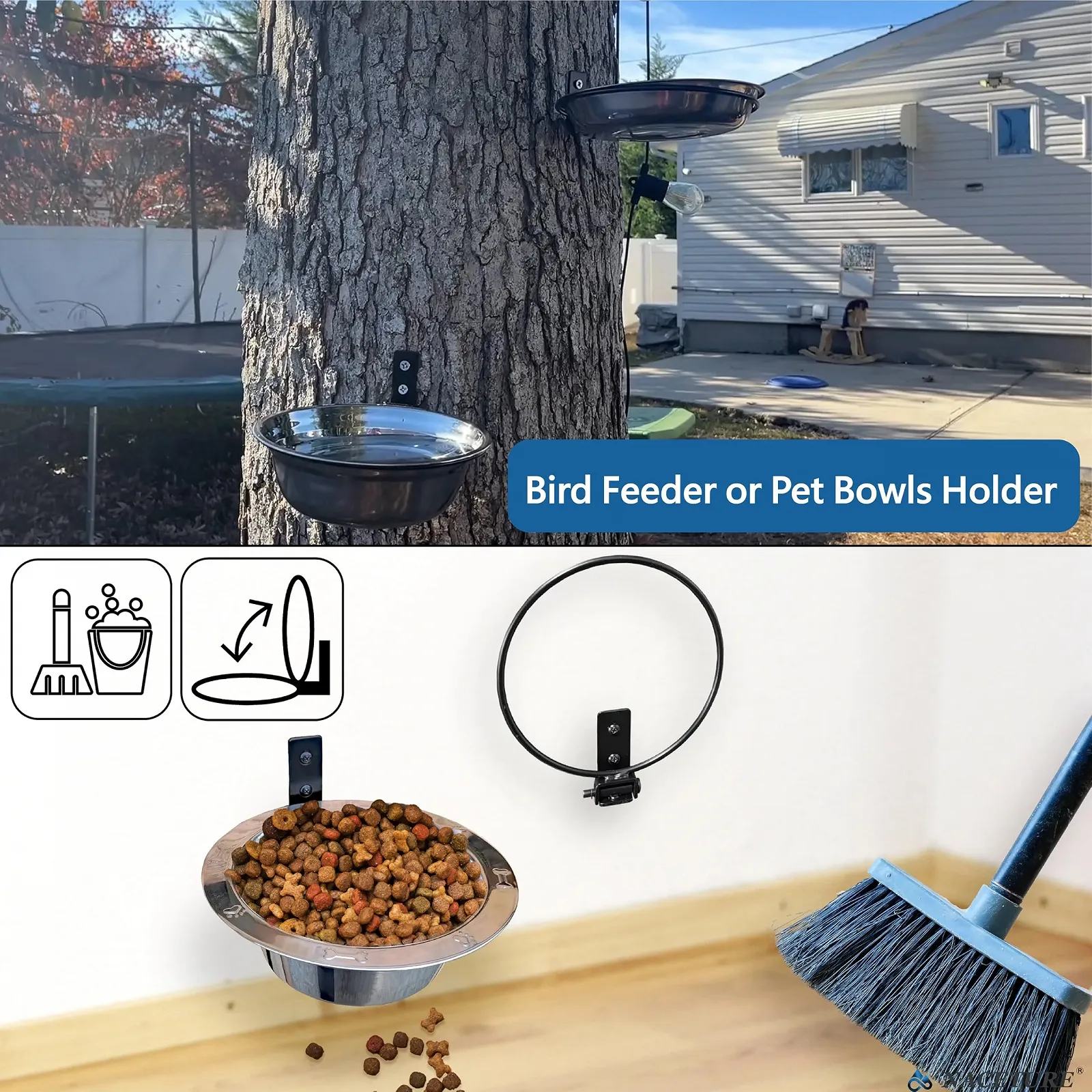 Кільце-тримач для квіткового горщика NACETURE настінне 15 см складне металеве, фото №5 Кільце-тримач для квіткового горщика NACETURE настінне 15 см складне металеве, фото №5