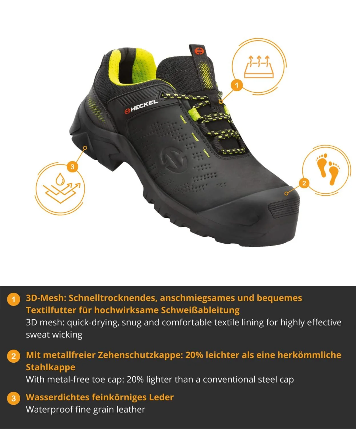 Унисекс Защитная обувь Heckel Maccrossroad 3.0 S3, фото №3
