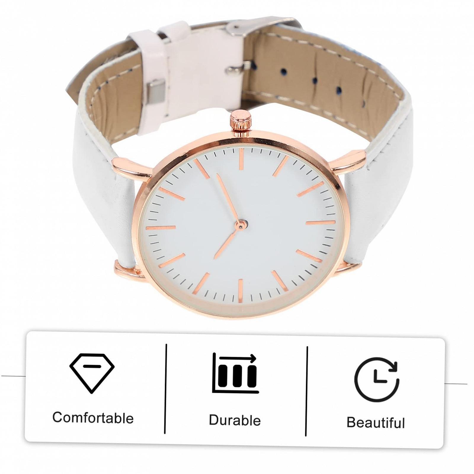 Жіночий наручний годинник Healvian з ПУ браслетом, фото №4