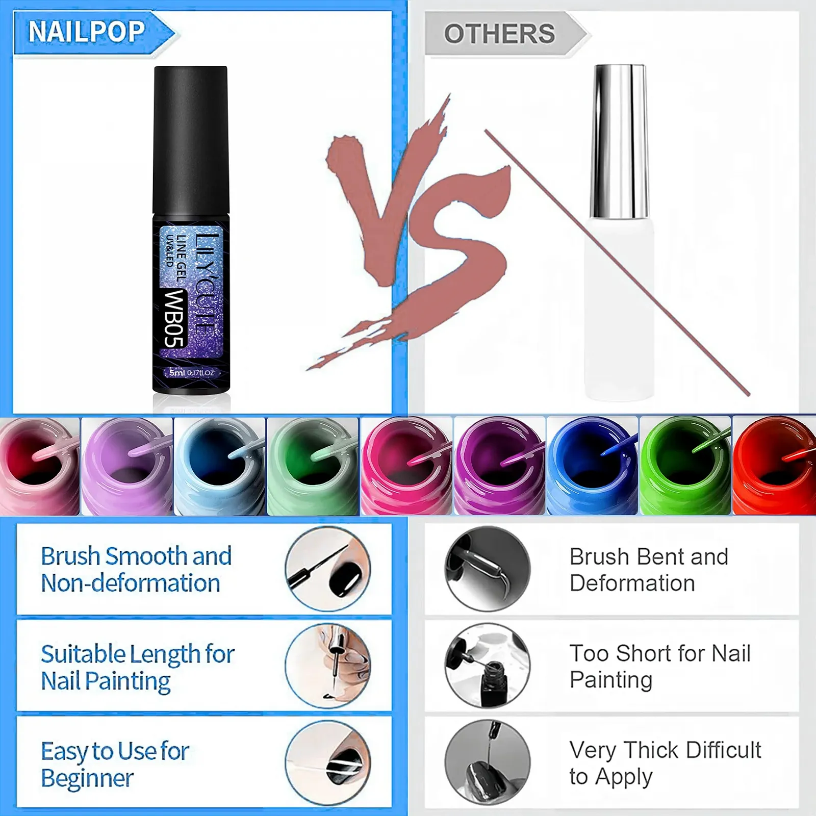 Гель-лак Меняющий Цвет Голубой, фото №6