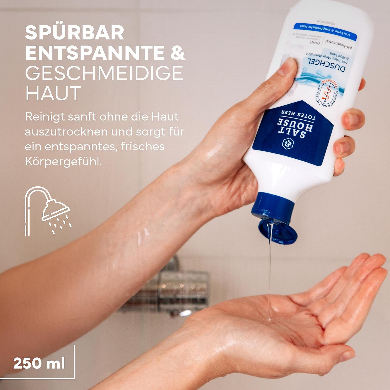 Гель для душа SALTHOUSE Dead Sea Therapy с минералами Мертвого моря и алоэ вера 250 мл, фото №5 Гель для душа SALTHOUSE Dead Sea Therapy с минералами Мертвого моря и алоэ вера 250 мл, фото №5