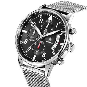 Годинник Alienwork IK Chronograph Чоловічий Жіночий з сітчастим ремінцем synthetic.ua - Фото 1