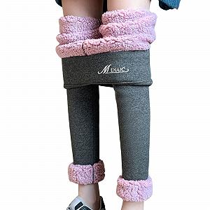 Термо Легінси Жіночі Термо Чорний Теплі На Підкладці В'язані Термо Колготки - Фото 1