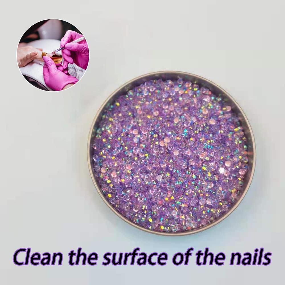 Стрази для нігтів 2-5 мм, 2000 шт, кристали, плоска задня частина, фото №4