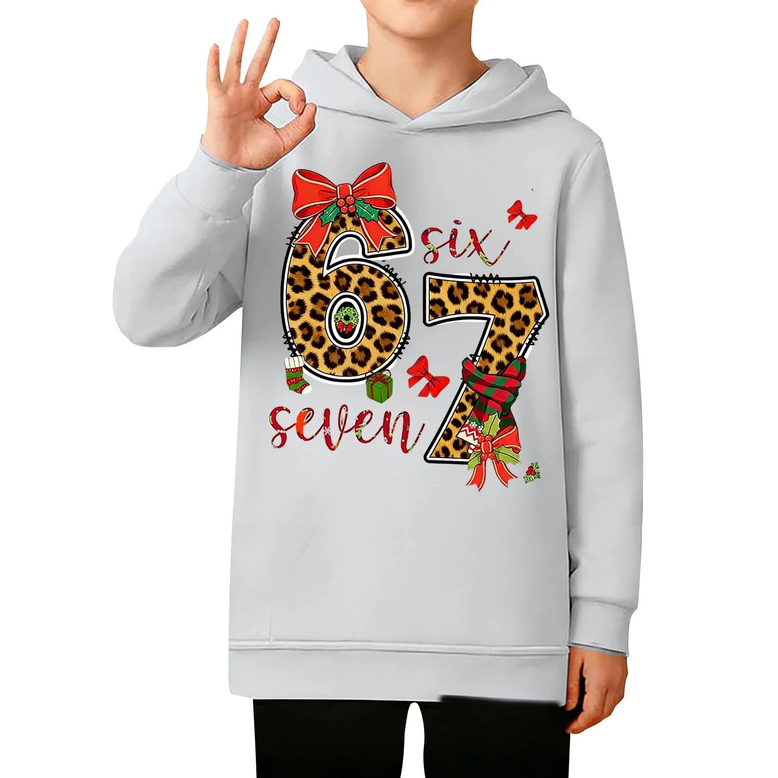 Дитячий худі з принтом, святковий, фото №3