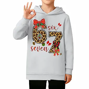 Пуловер для девочки Sfwqoifou 67 Принты Легкий Худи Уличная одежда Спортивный Лонгслив Топ Толстовка с капюшоном Дышащая Куртка с капюшоном Осень Зима Унисекс - Фото 1