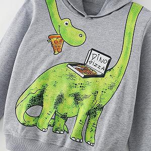 Худі Pilipulu для хлопчиків Бавовняна Кофта з капюшоном Динозавр synthetic.ua - Фото 1