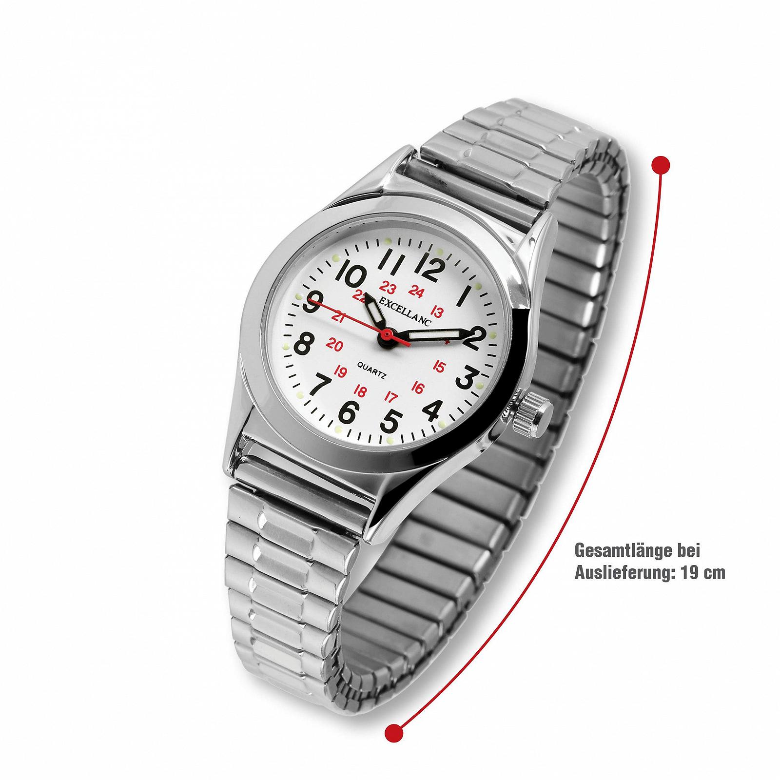 Женские часы Excellanc Браслет из нержавеющей стали Длина 19 см Диаметр 28 мм 14 мм Ширина Lumina Стрелки Легко читаемый 24-часовой дисплей, фото №4 Женские часы Excellanc Браслет из нержавеющей стали Длина 19 см Диаметр 28 мм 14 мм Ширина Lumina Стрелки Легко читаемый 24-часовой дисплей, фото №4