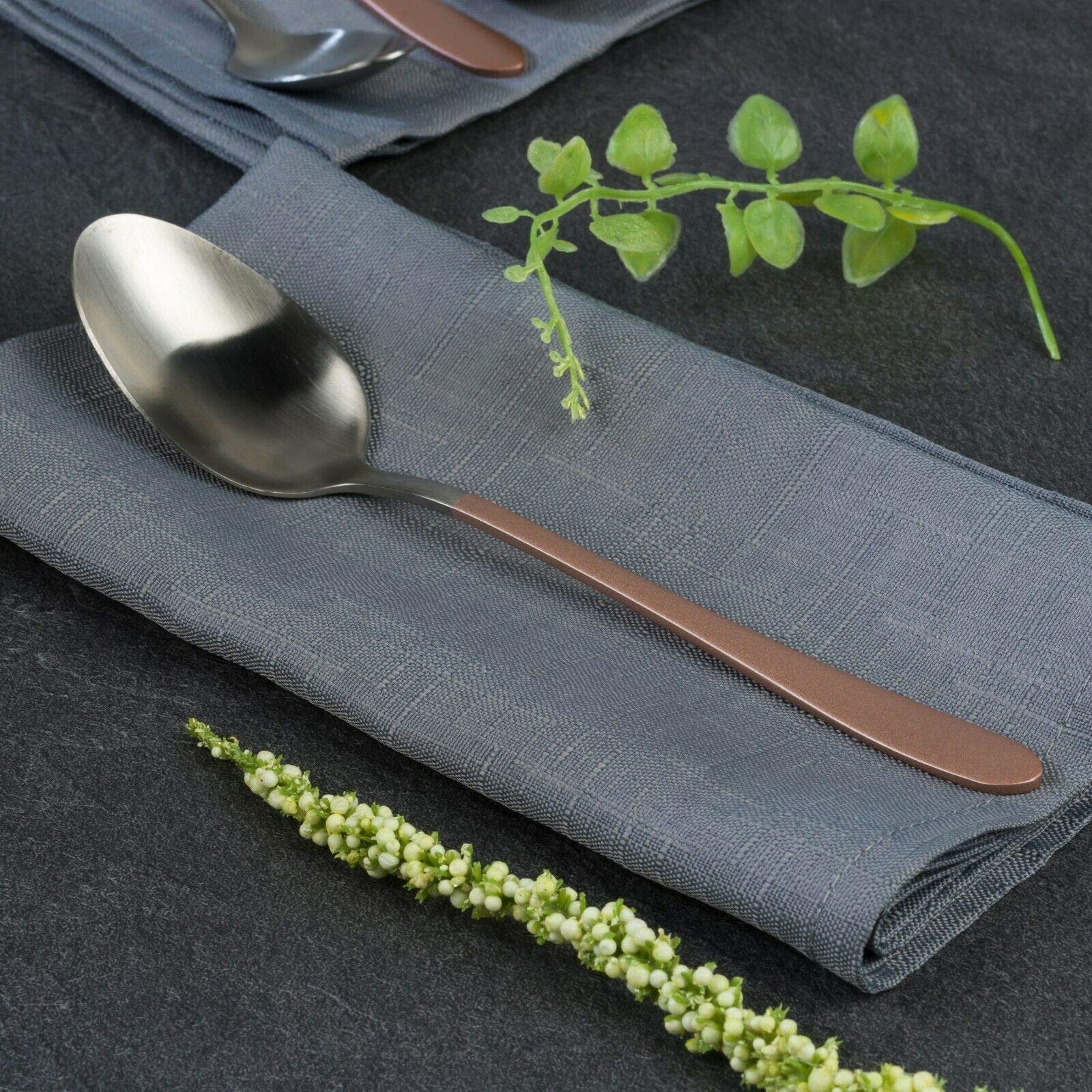 Набор столовых приборов Salter Metallic Champagne 16 предметов, нержавеющая сталь, фото №6