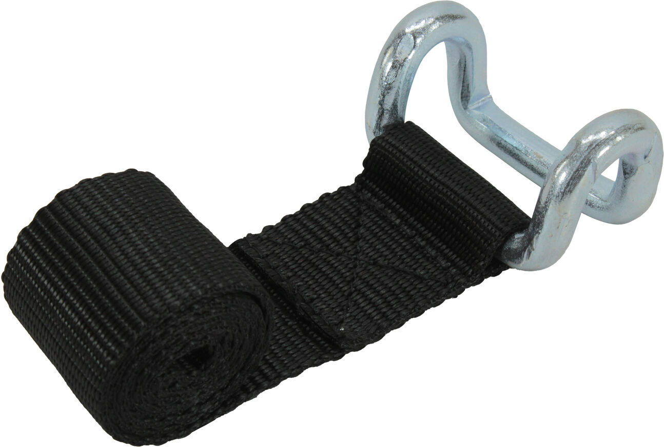 Ремінь стяжний тента Solus з дротовим гачком чорний 13362, фото №1