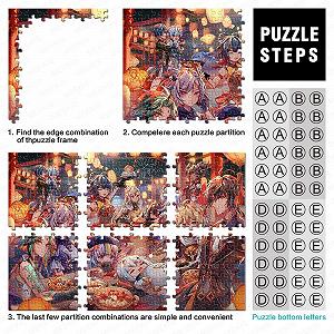 Картонный пазл Genshin Impact 1000 деталей 26 x 38 см synthetic.ua - Фото 1