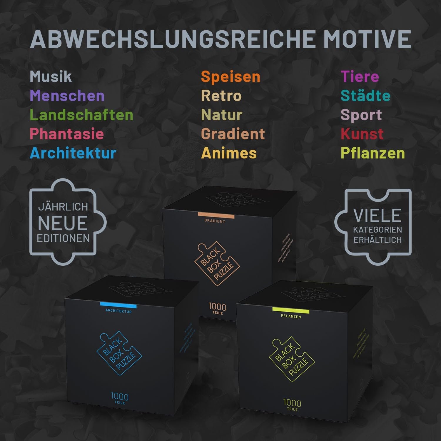 Пазл MiSu Games Black Box Music 2023 Edition 1000 деталей сюрприз-мотив без шаблона экстра-сложный, фото №5