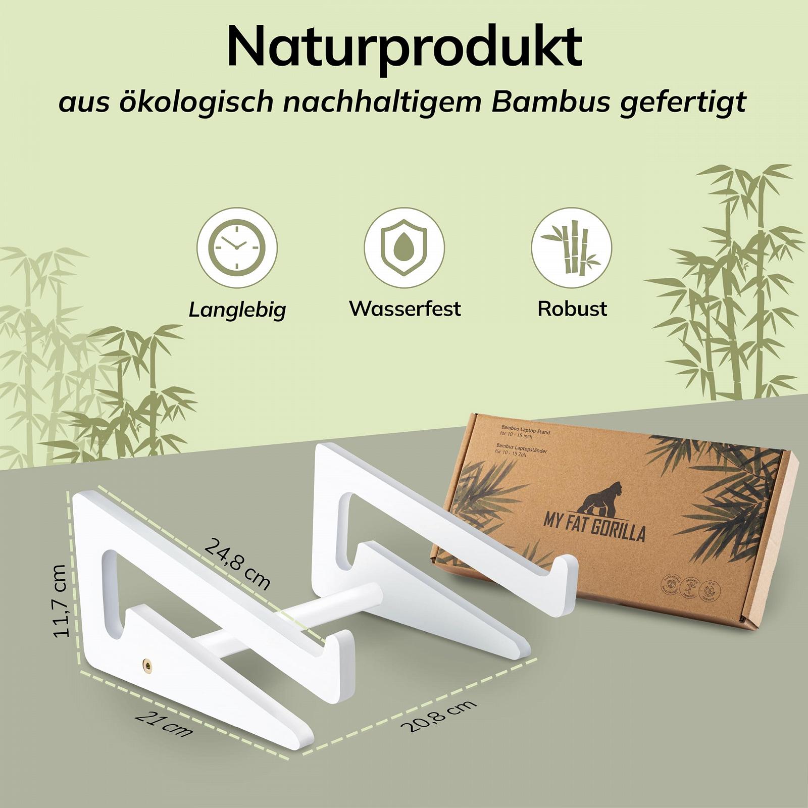 Подставка для ноутбука Bamboo, совместимая с 10-15 дюймовыми устройствами, фото №7