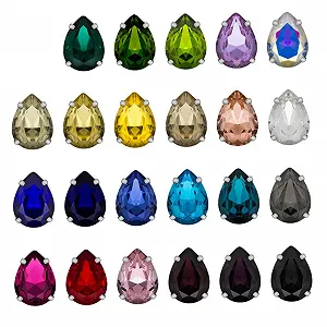 Пришивні стрази Крапля SEWACC 100 шт. Кришталеві для шиття одягу synthetic.ua - Фото 1