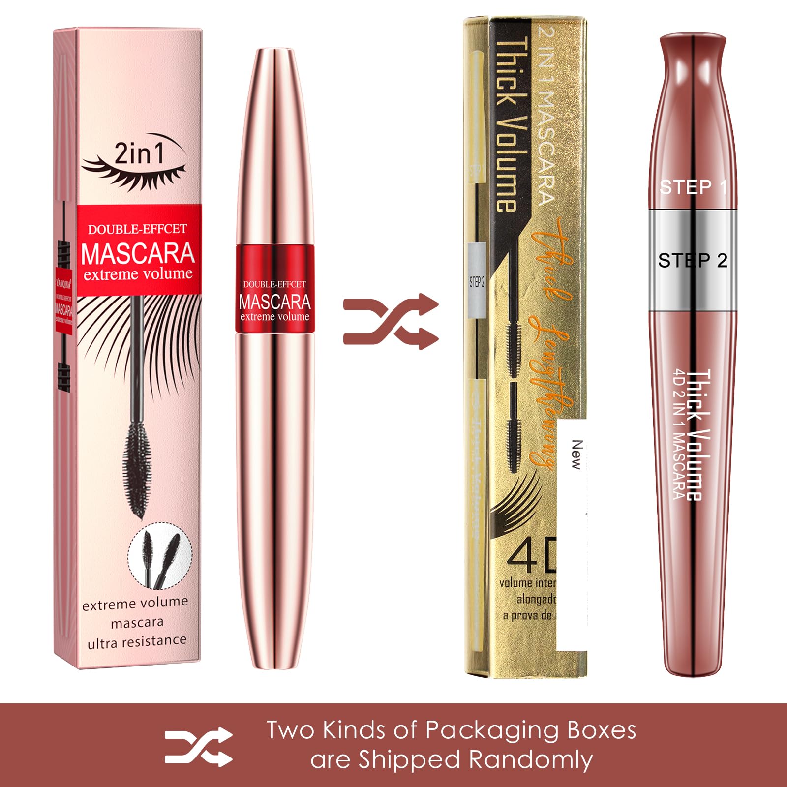Тушь для ресниц 4D Silk Fibre Eyelash, водостойкая, удлинённая и густая, не смазывается и не слипается, черный, 9 мл, фото №6