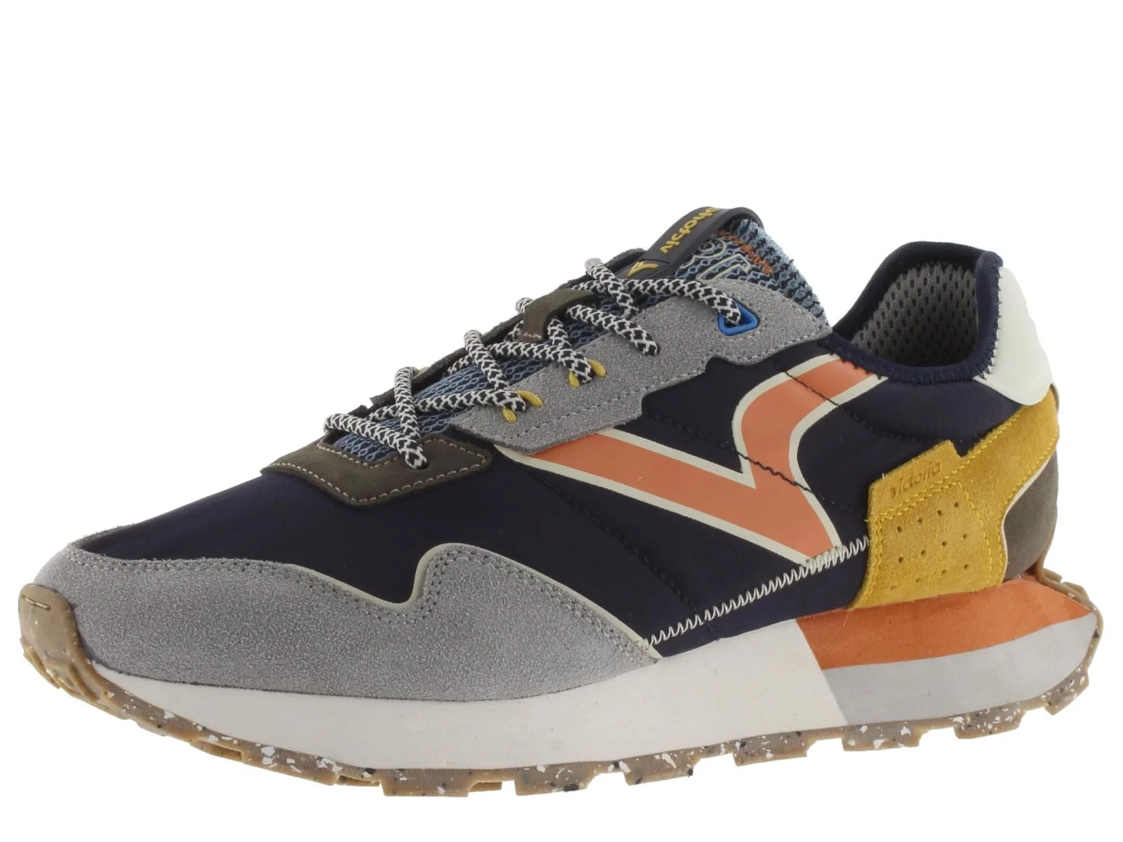 Кроссовки Victoria 1985 Низкие Wing Нейлон и Сплит Кожаные Детали и Зубчатая Подошва 8803113, фото №1