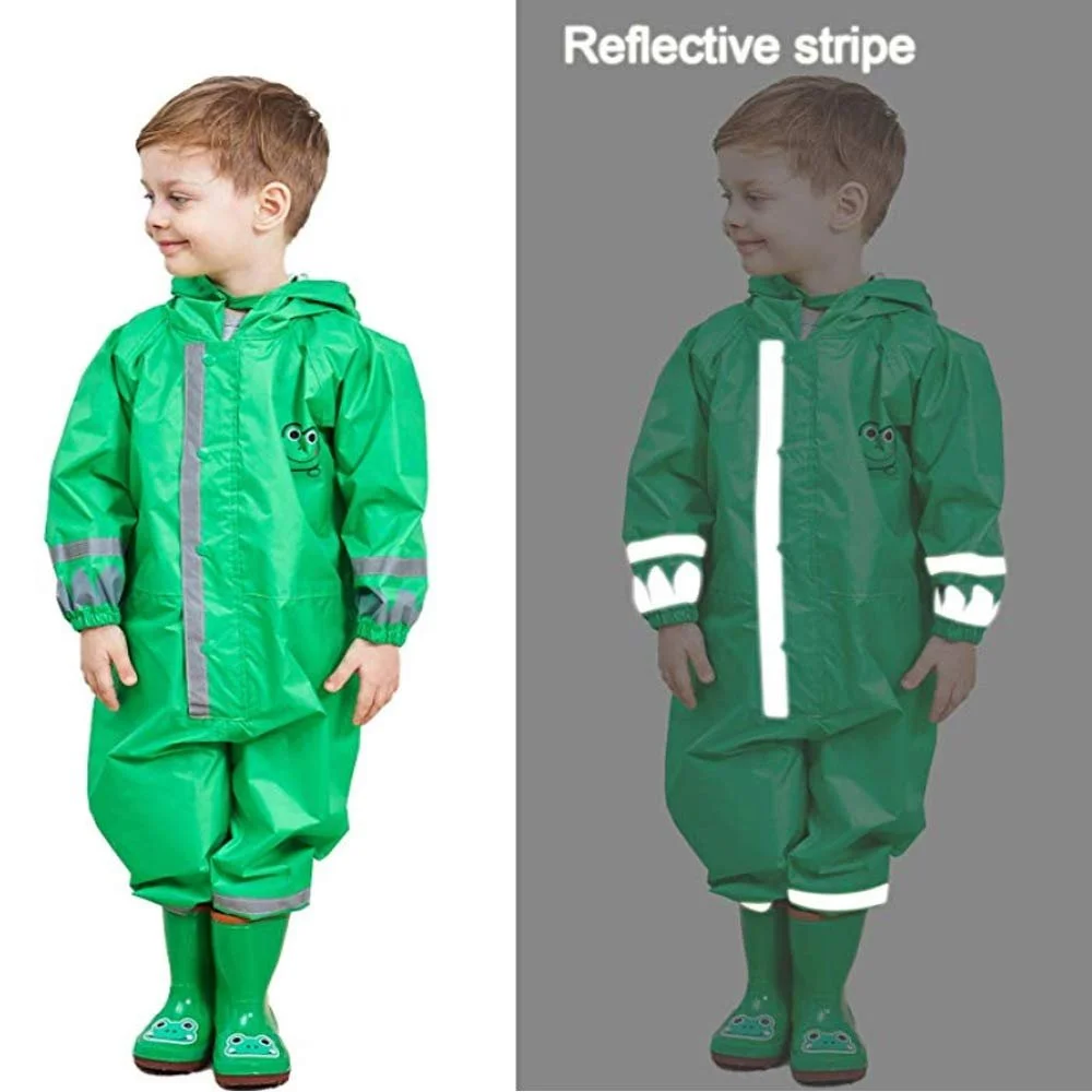 Дитячий дощовик JinBei, комплект: куртка з капюшоном, штани, фото №6 Дитячий дощовик JinBei, комплект: куртка з капюшоном, штани, фото №6
