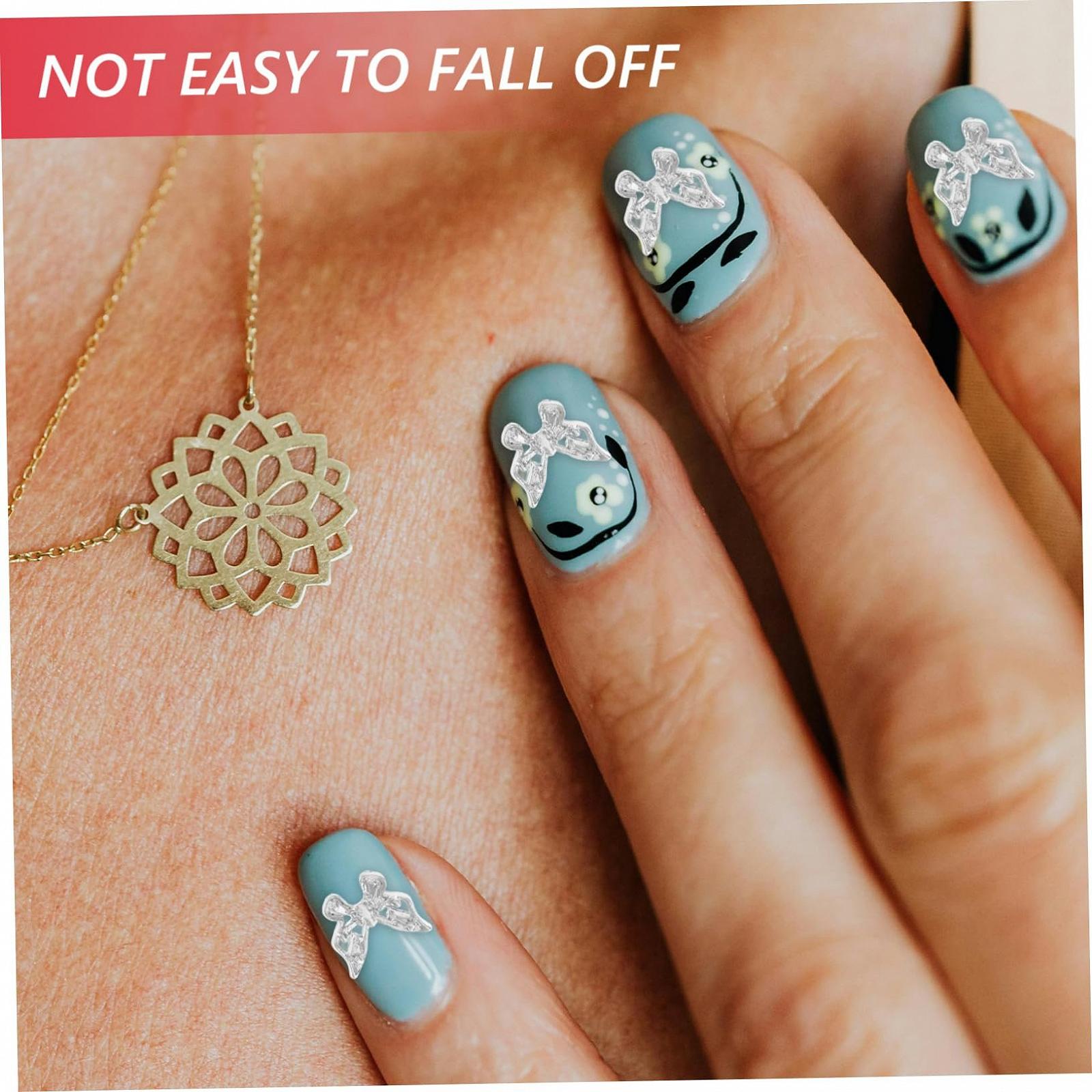 Украшения для ногтей Тип Бабочки Healeved 30шт Серебристый, фото №8 Украшения для ногтей Тип Бабочки Healeved 30шт Серебристый, фото №8