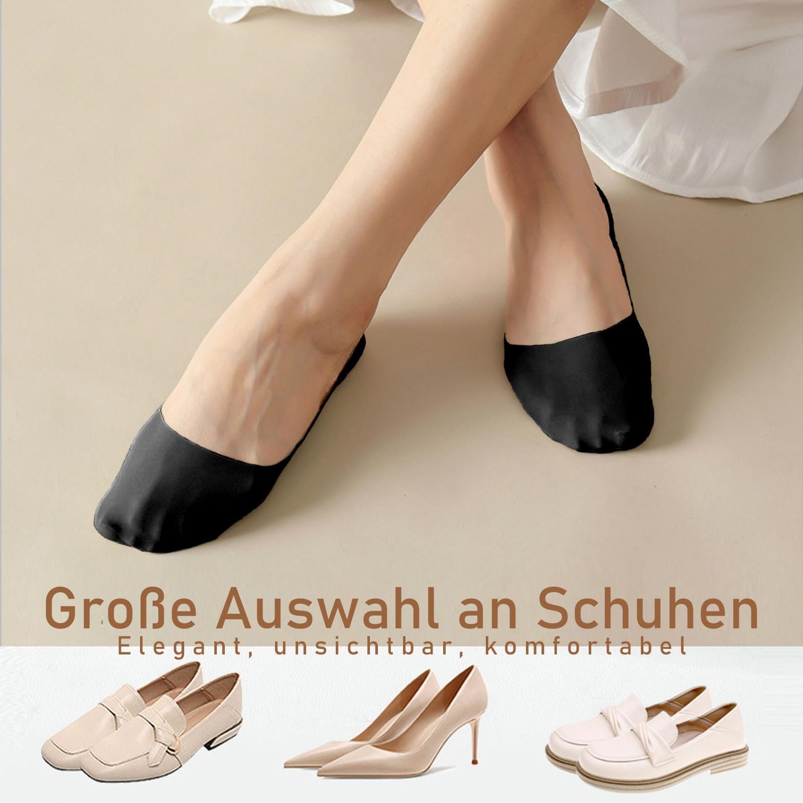 Носки ZOCONE Invisible Ankle Телесного цвета 35-38, фото №6