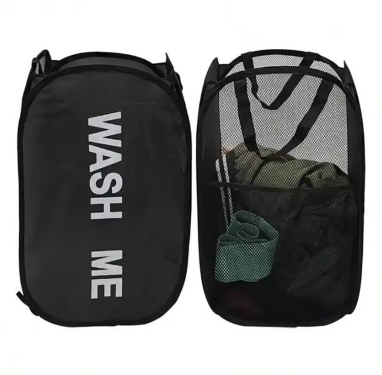 Універсальний кошик-чохол для прання і зберігання білизни 1 шт Чорний, фото №1 Універсальний кошик-чохол для прання і зберігання білизни 1 шт Чорний, фото №1