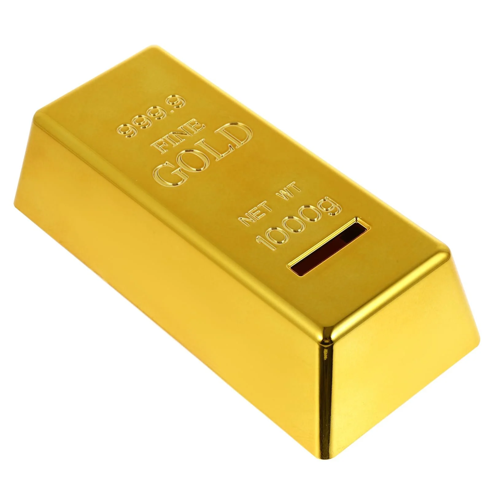 Скарбничка BESPORTBLE Gold Bar Plastic Золота 6,6 x 3 x 1,8 дюйма, фото №1
