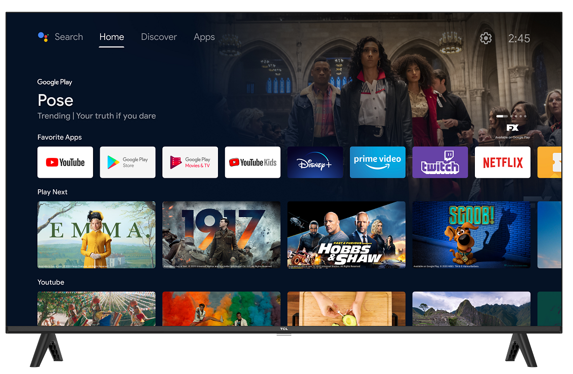 Телевизор 40" TCL 40S5401A / Full HD / 60 Гц / LCD / Smart TV / Wi-Fi / Bluetooth / T2, фото №1