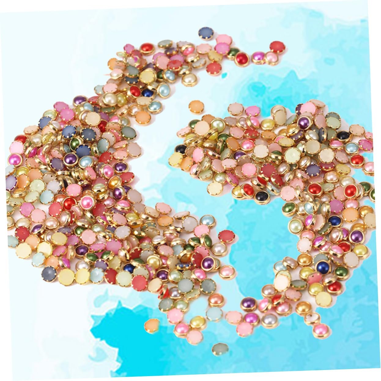 Стразы Круглые Плоские FOMIYES 1000 шт, фото №4