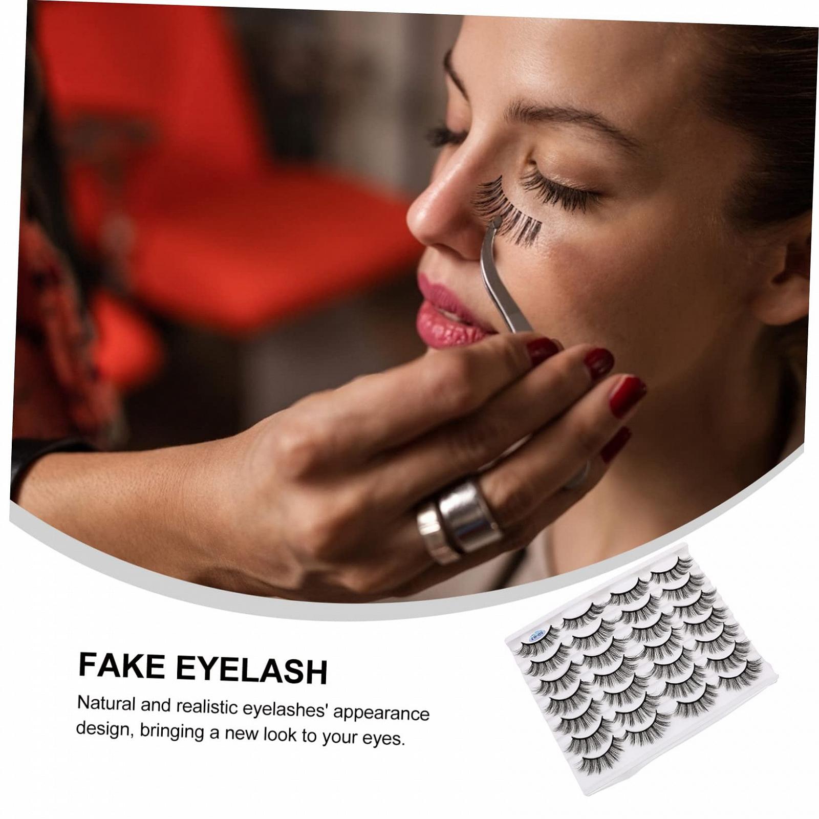 Ресницы Angoily 8 Boxes 5D No Glue Reusable Chemical Fibre, фото №6