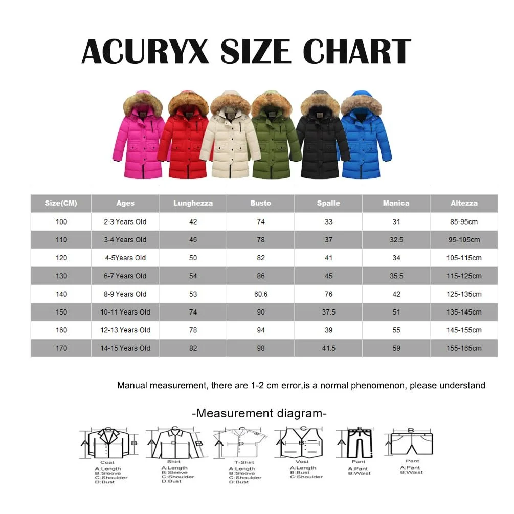 Пуховик Acuryx Дитячий для дівчаток і хлопчиків з капюшоном зі штучного хутра, фото №5