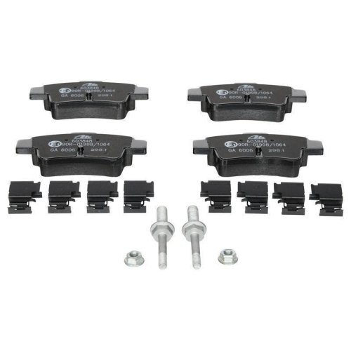 Комплект гальмівних колодок ATE 13.0460-3848.2 задня вісь для OPEL VAUXHALL, фото №2