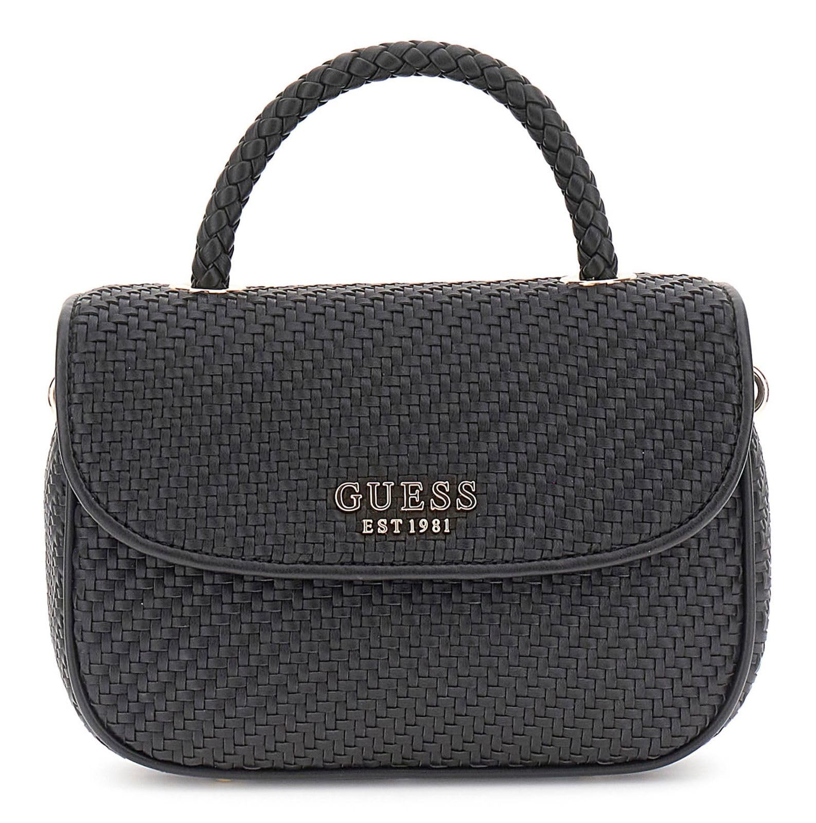Сумка з верхньою ручкою GUESS Mirema Flap Black, фото №1