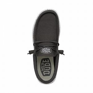 Туфли HEYDUDE Wally Slub Canvas Moc Toe для мужчин synthetic.ua - Фото 1